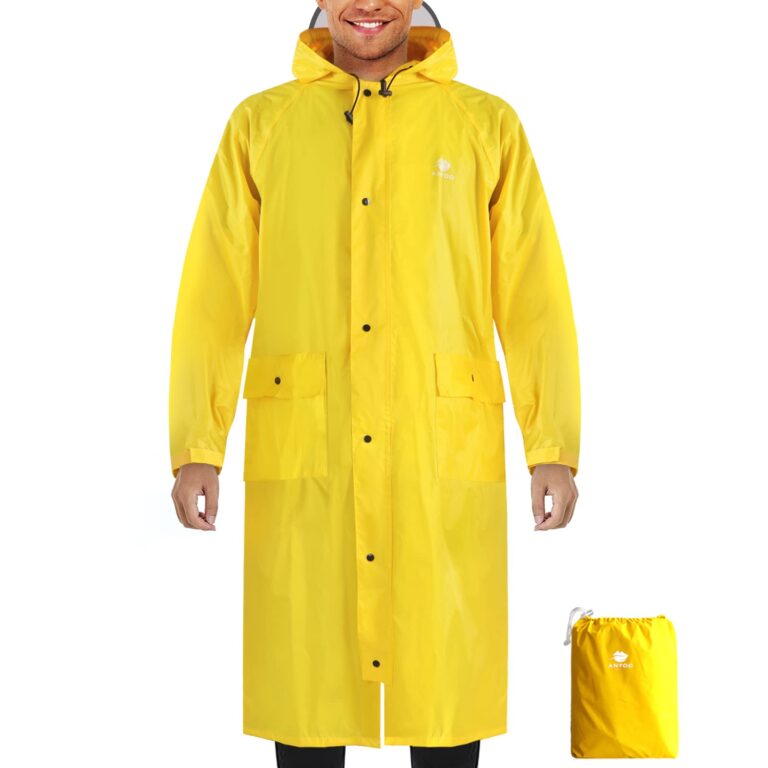 ANYOO Giacca Impermeabile Antipioggia Unisex Taglia Unica