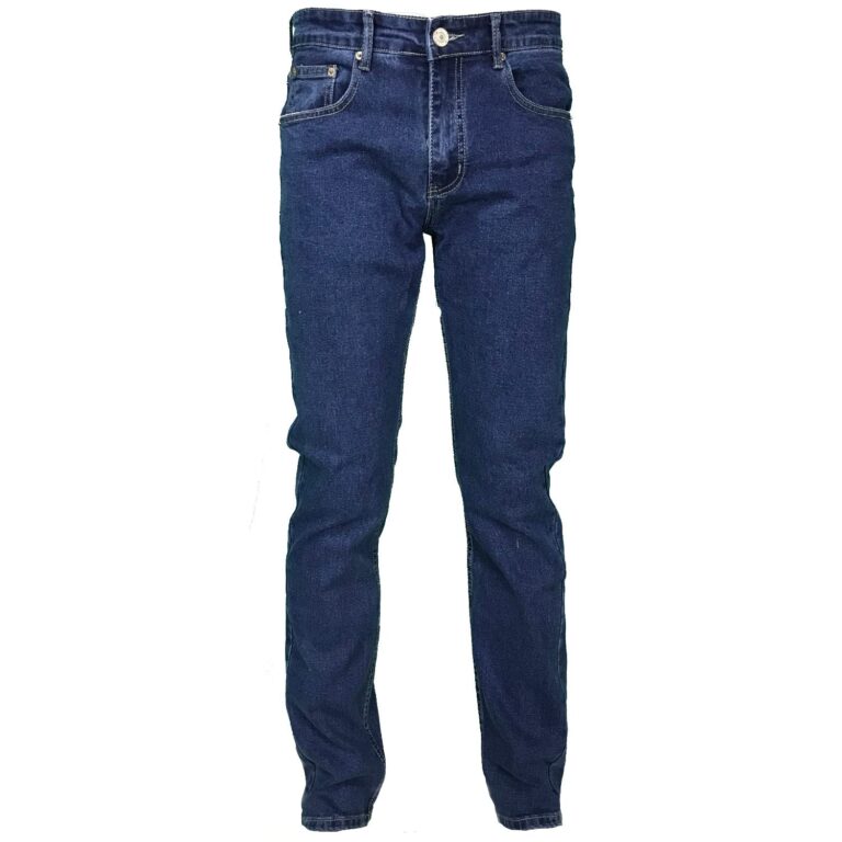 Jeans Uomo Regular Fit Elasticizzato Vita Alta 5 Tasche