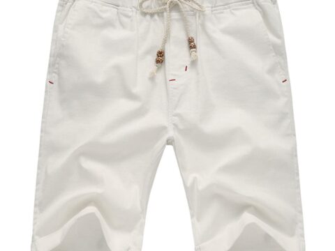 JustSun Pantaloncini Uomo in Cotone Leggero con Tasche