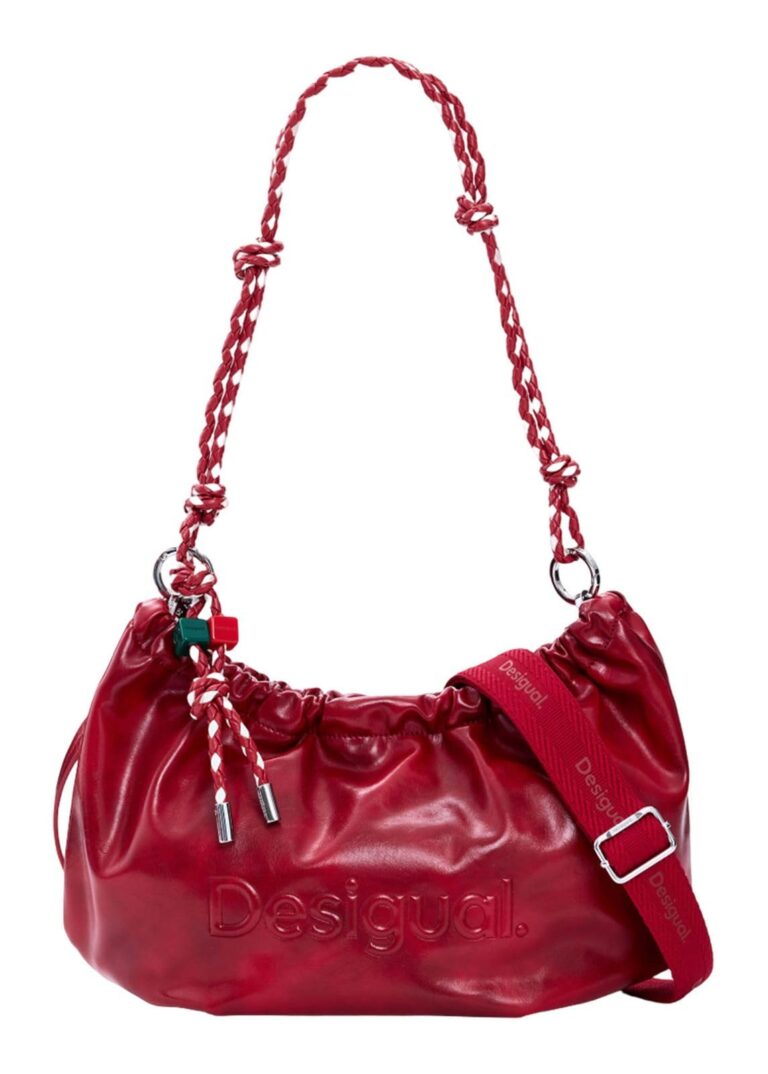 Desigual borsa a tracolla Half Logo Waverly Bag Carmine rosso