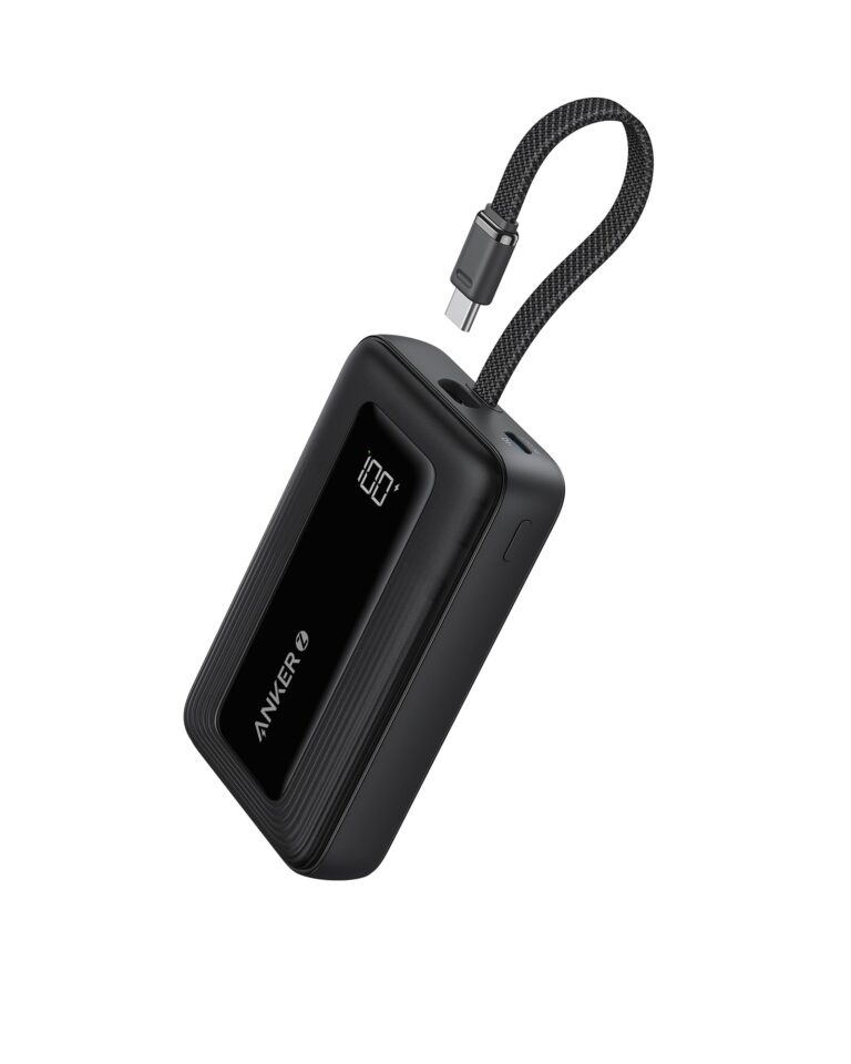 Anker Power Bank 20000mAh 30W con Cavo USB-C Integrato
