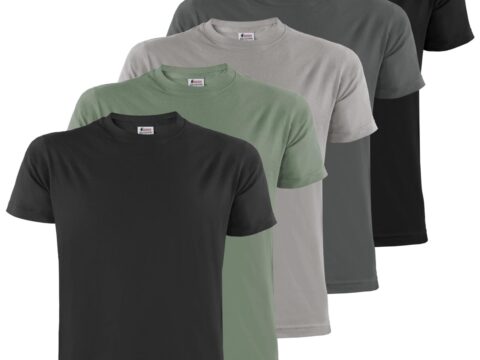 ALPIDEX T-Shirt Uomo Confezione da 5 Girocollo 100% Cotone