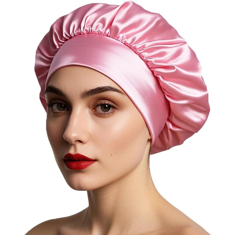 iLamvie Cuffia in Seta per Capelli Ricci, Bonnet da Notte Elastico