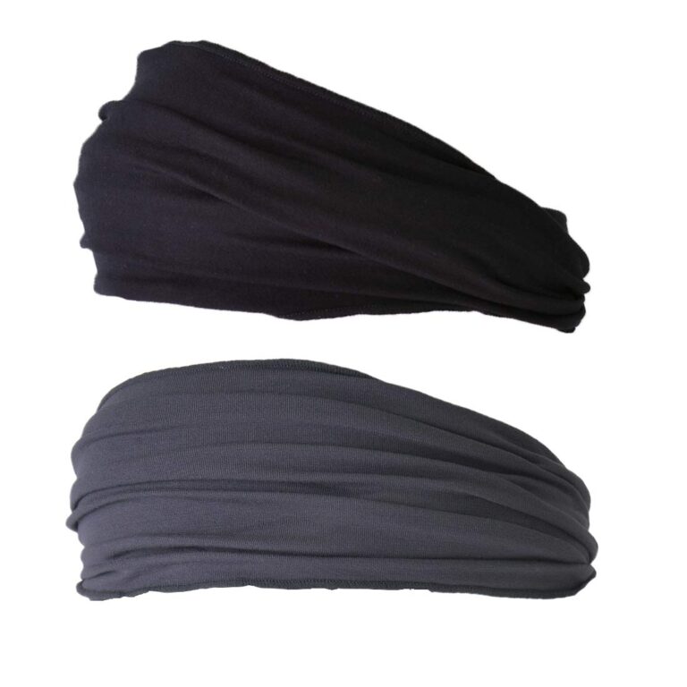 CHARM Bandana Fascia Elastica Uomo Donna Stile Giapponese Nera