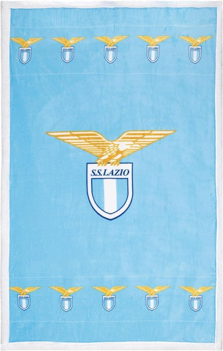 SS Lazio Plaid sherpa agnellato 100x150 cm Prodotto Ufficiale