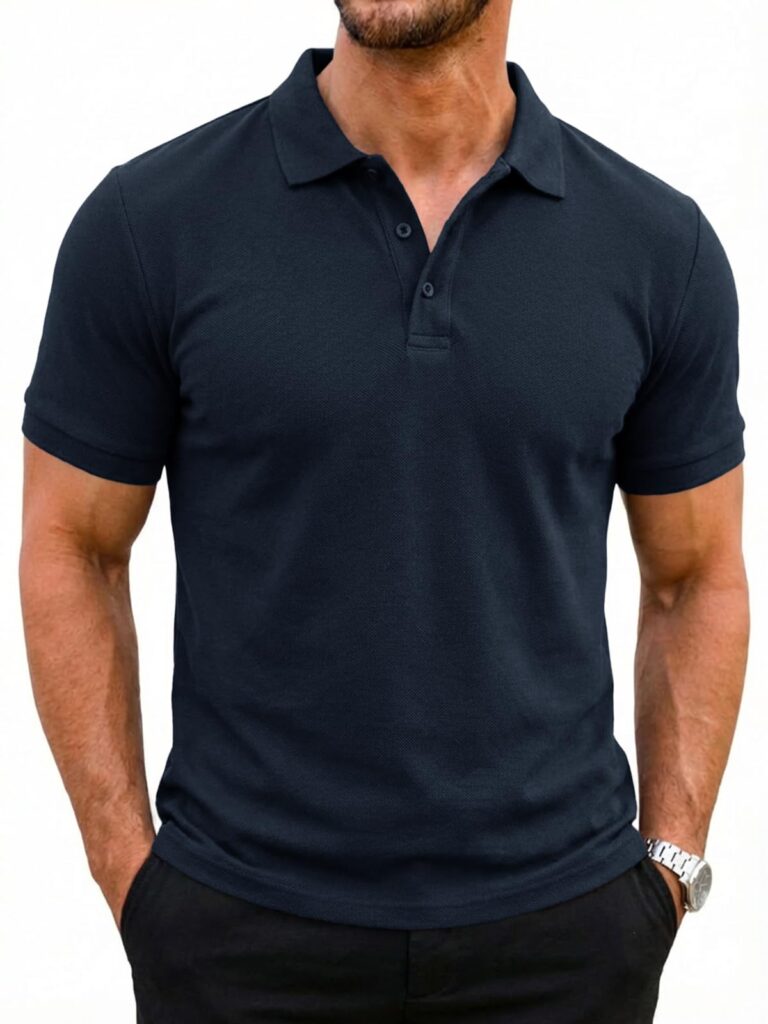 Runcati Polo Uomo Manica Corta Estiva in Cotone Basic Fit