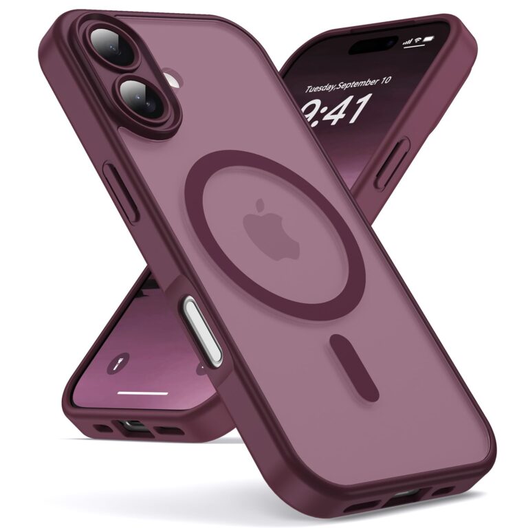 Oududianzi Custodia Traslucida iPhone 17 con MagSafe, PC e TPU