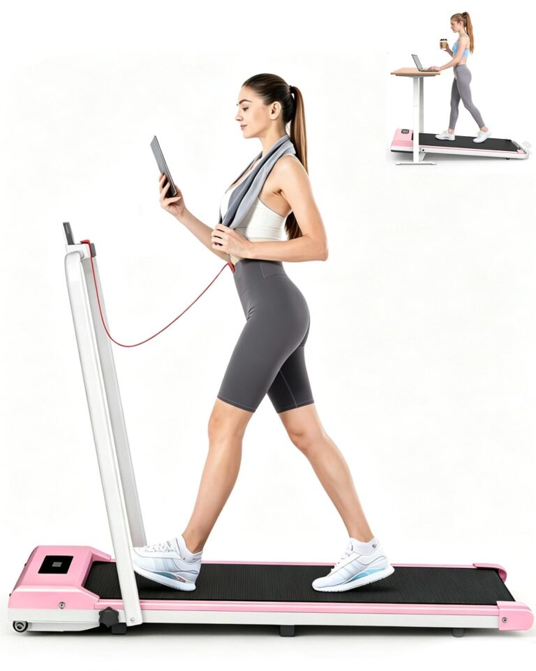 Tapis Roulant Elettrico Salvaspazio 7%, 3 IN 1 Walking Pad Pieghevole, 2.5CV Tapis Roulant Con Inclinazione