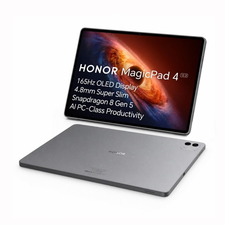 HONOR MagicPad 4 Tablet 12.3" OLED 165Hz 3K, Snapdragon 8 Gen 5, 10000mAh, Modalità PC con IA, 4....