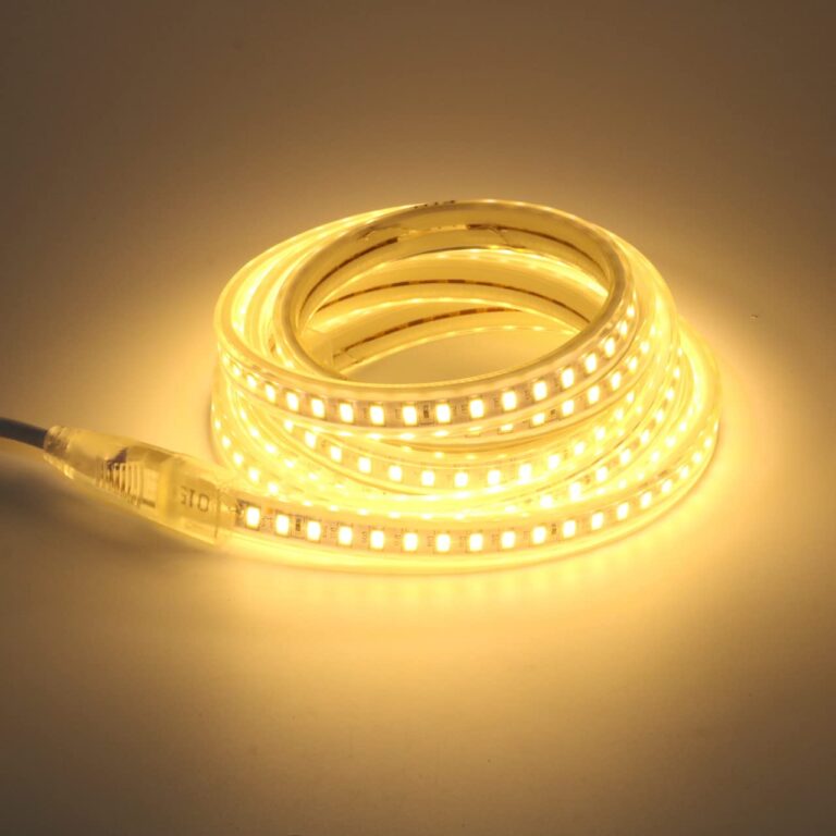 pcning Striscia LED 220V 2M IP67 Impermeabile Luce Calda
