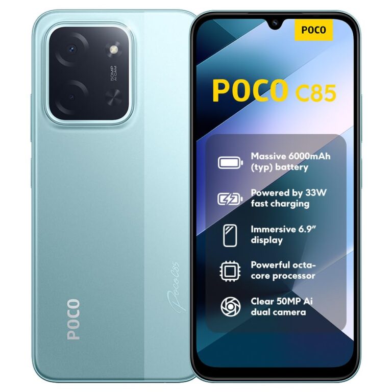 XIAOMI POCO C85, Smartphone 8+256GB, Display 6,9" 120Hz 7,99mm Design, MediaTek Helio G81-Ultra Octa-core, Doppia fotocame...