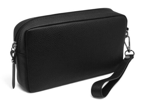 Fast World Shopping Pochette da Polso in Vera Pelle Made in Italy