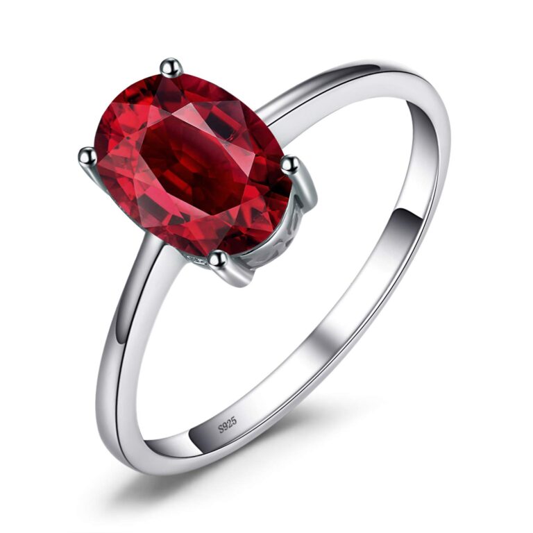 JewelryPalace Anello Donna Argento 925 con Pietra Ovale Naturale
