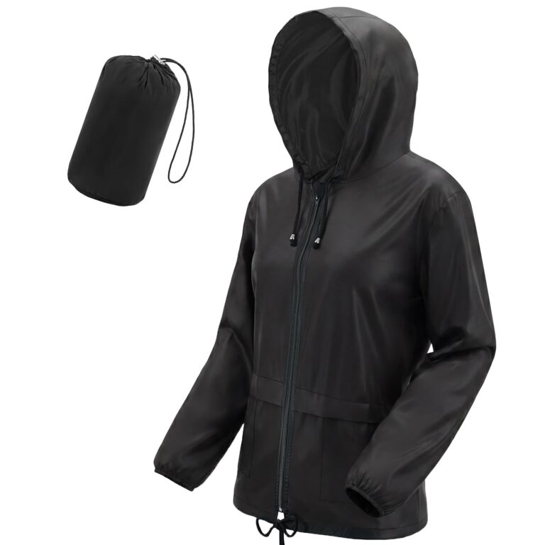 Vicloon Giacca Impermeabile Donna con Cappuccio Antipioggia