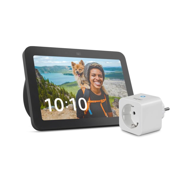 Echo Show 8 (3ª gen.) | Antracite + Sengled Smart Plug, compatibile con Alexa - Kit di base per Casa Intelligente