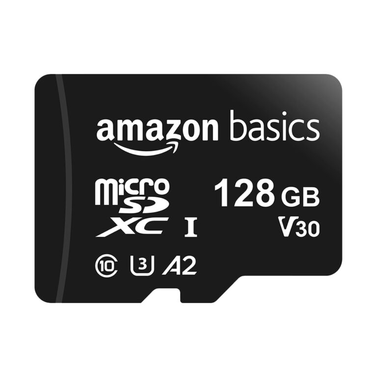 Amazon Basics microSDXC 128GB A2 U3 con adattatore SD