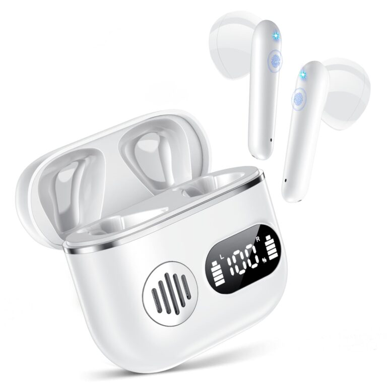 Auricolari Bluetooth 5.3 con 4 microfoni ENC e 42 ore di autonomia