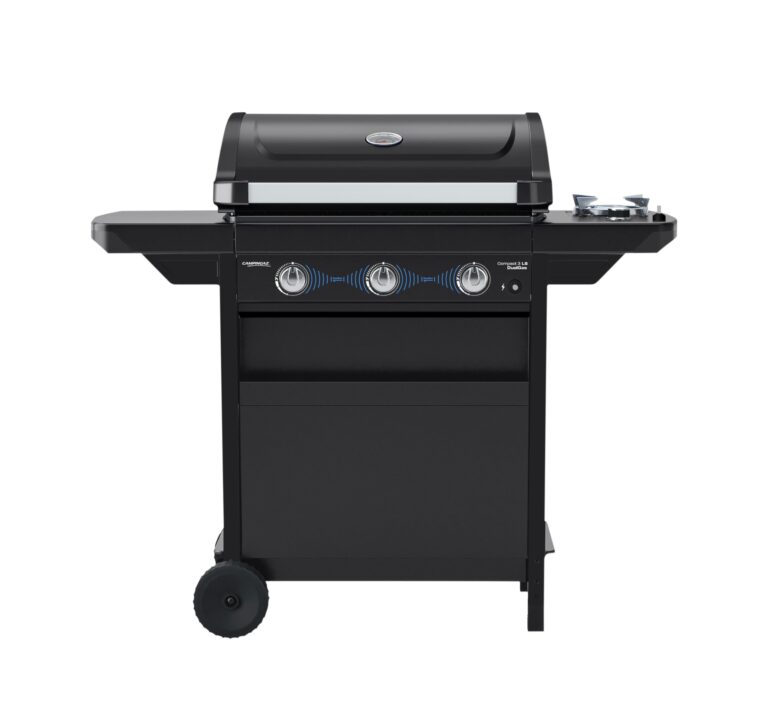 Campingaz Barbecue a Gas Compact 3 LS Dualgas con fornello Laterale | 7,5 kW | Carrello Grill a Gas con 3 bruciatori | Sis...