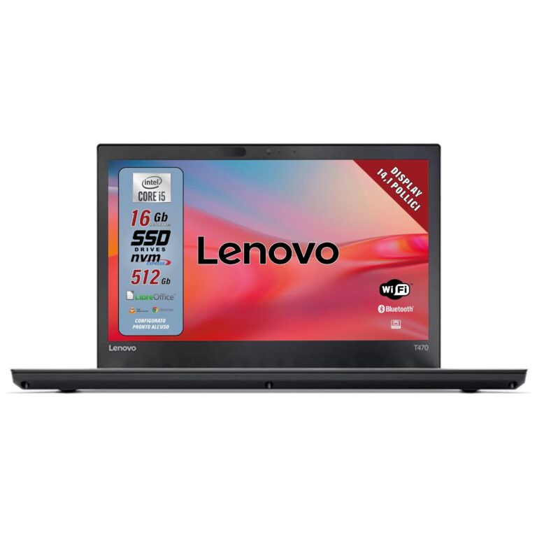 Lenovo Notebook 14" Intel Core i5, 16GB RAM, 512GB SSD con LibreOffice