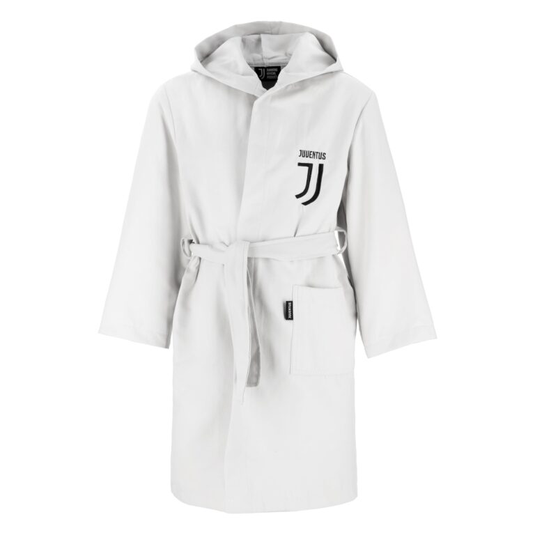 JUVENTUS Accappatoio Microfibra Accappatoio Microfibra Unisex - Bambini e ragazzi (Pacco da 1)