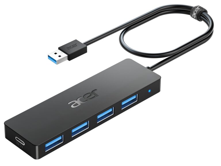 Acer Hub USB 3.0 a 5 porte, 5 Gbps, compatibile MacBook