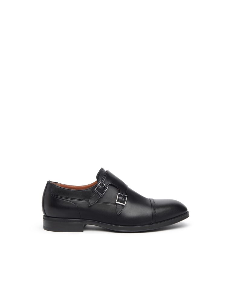 Nero Giardini E400142UE Scarpe Uomo Doppia Fibbia in Pelle