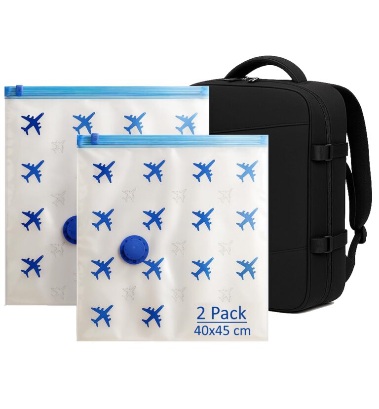 Lavatelli Set 2 Sacchetti Sottovuoto da Viaggio 40x45 cm