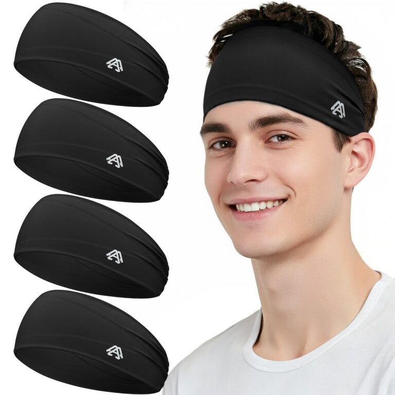 Awumbuk Fascia Antisudore Uomo Sport 4 Pezzi per Running e Fitness