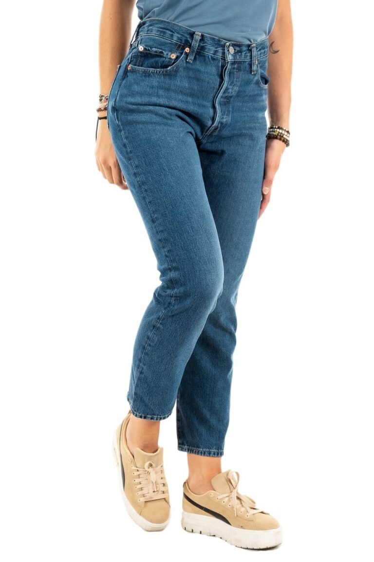 Levi's 501 Crop jeans donna vita alta straight fit