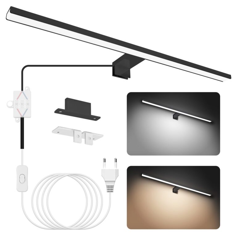 NIORSUN Luce Specchio Bagno LED 15W 60cm Doppia Temperatura IP44