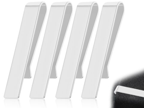 KAPSING Set 4 Fermacravatte in Acciaio Inossidabile Stile Business