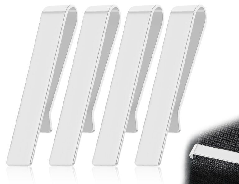 KAPSING Set 4 Fermacravatte in Acciaio Inossidabile Stile Business