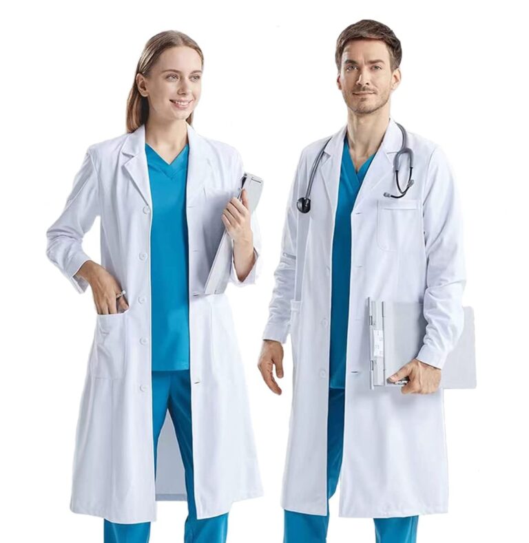 CoatCool Camice da Laboratorio Unisex Cotone Manica Lunga