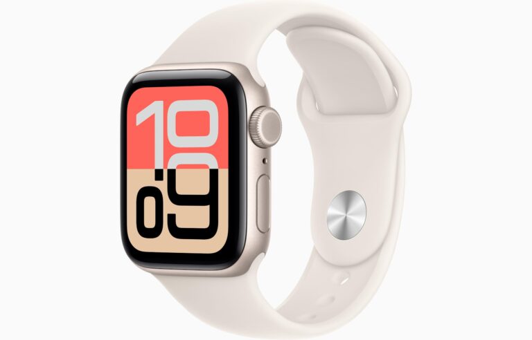 Apple Watch SE 3 [GPS, 40mm] Cassa Galassia in Alluminio con Cinturino Sport Galassia, S/M (Ricondizionato)