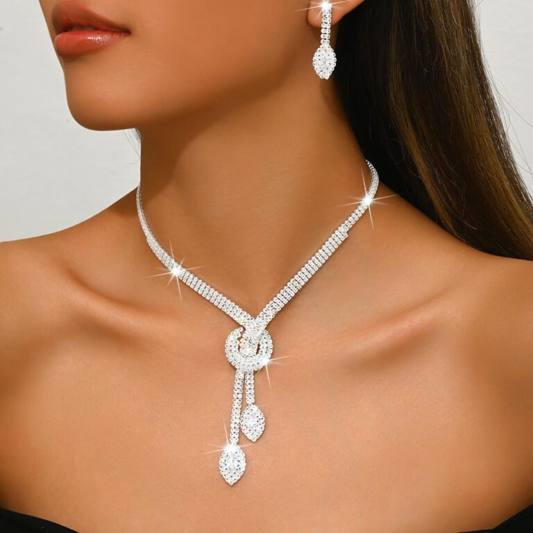 Set collana da sposa da cerimonia per feste di fine anno