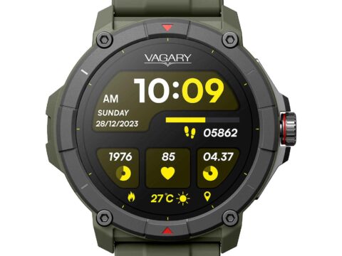 Vagary Smartwatch Uomo X04A-004VY Verde Cinturino Silicone