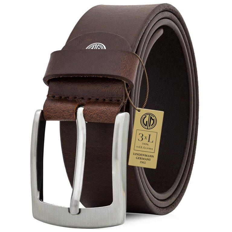 Lindenmann Cintura uomo in pelle di bufalo 40 mm, accorciabile