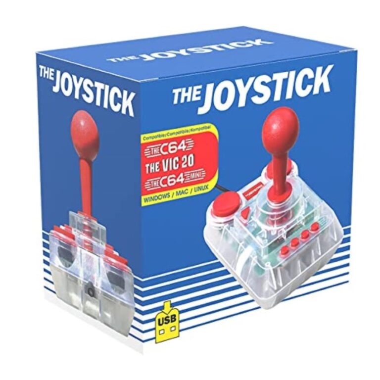 The C64 Micro Switch Joystick Clear - Joystick retro trasparente
