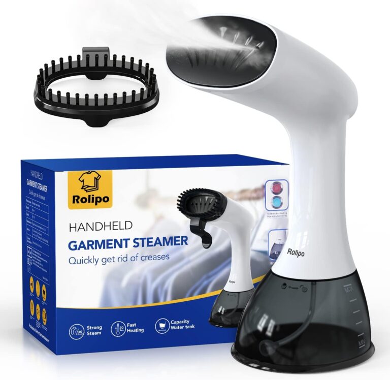 Rolipo Ferro Stiratore Verticale per Abiti, Stiratore a Vapore Portatile da 30g/min, Serbatoio da 400ml, Piastra di Terza ...