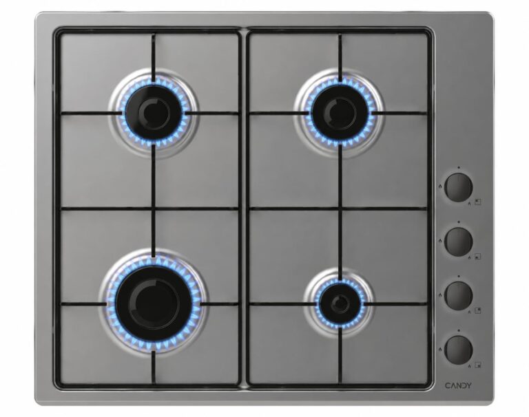 Candy Piano Cottura a Gas 4 Fuochi da Incasso 60 cm Inox