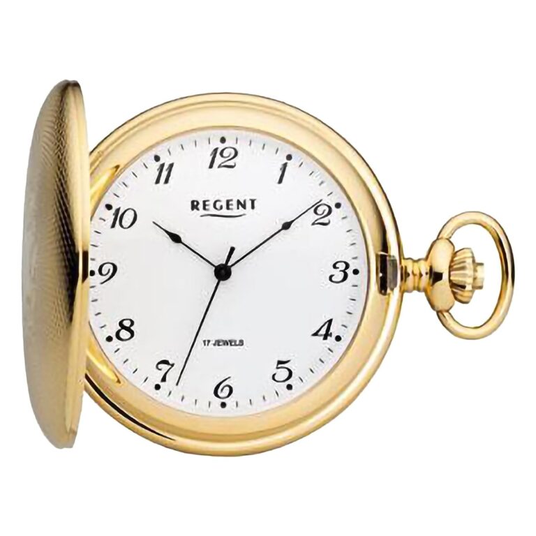 REGENT Orologio da taschino Savonnette meccanico 50 mm numeri arabi