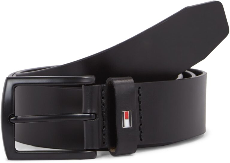 Tommy Hilfiger Denton Matte 3.5 Cintura in Pelle da Uomo