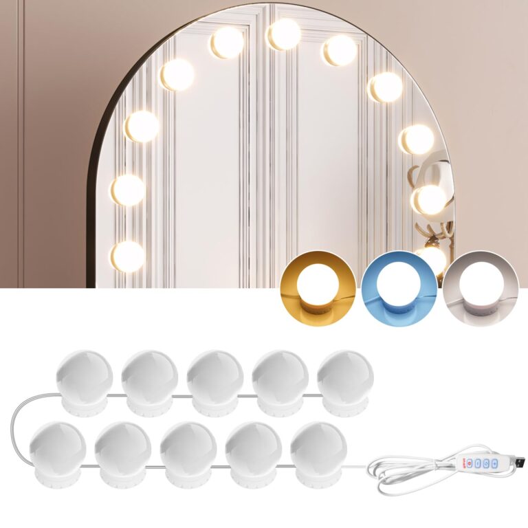 Aurorioncg Luci Hollywood specchio trucco 10 lampadine dimmerabili