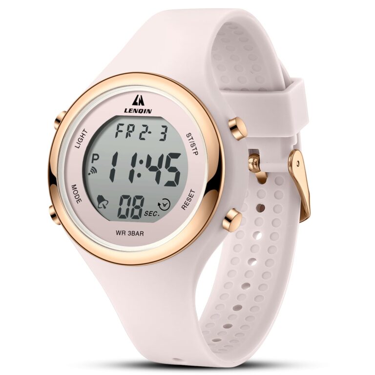 LN LENQIN Orologio Donna Cronografo Sportivo con Cinturino in Silicone