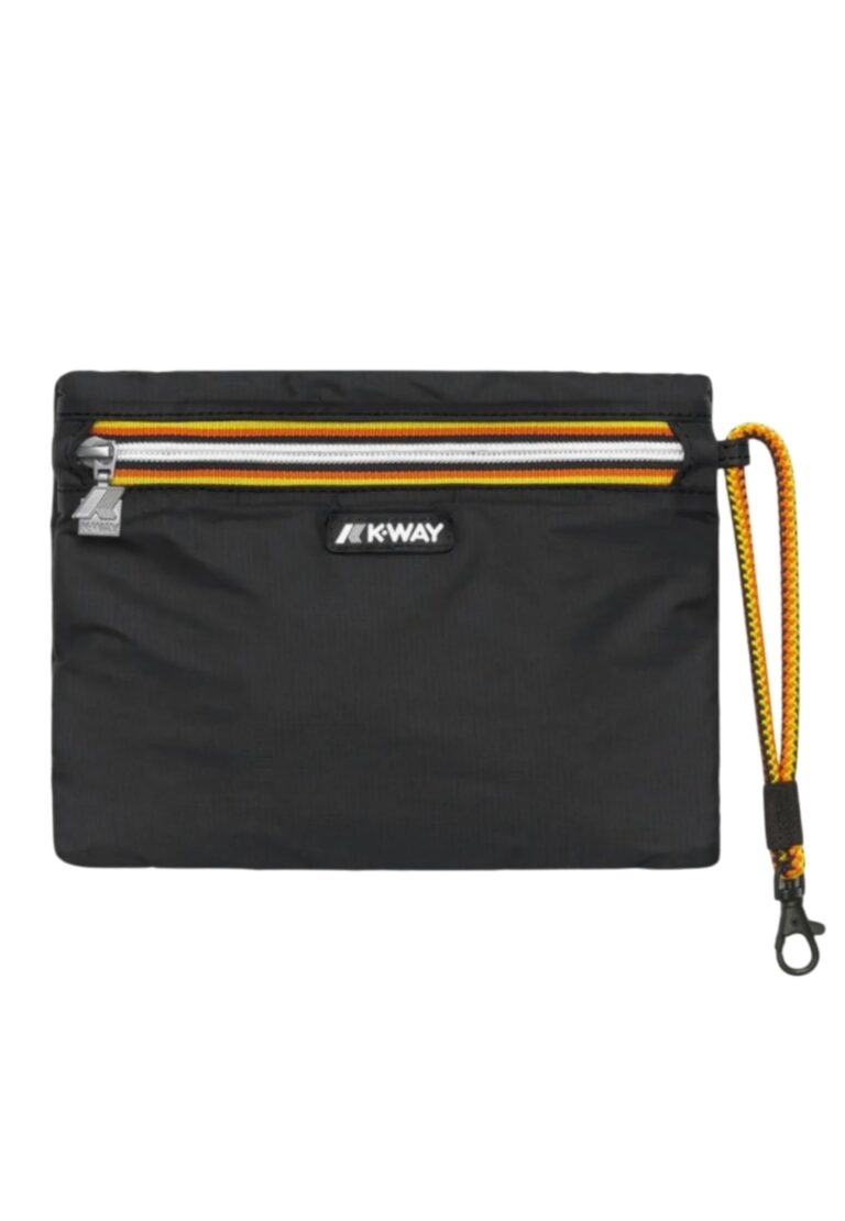 K-Way Pochette Nimes nera impermeabile