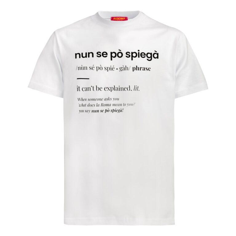 AS Roma T-Shirt Nun Se Po Spiega T-Shirt Unisex - Adulto (Pacco da 1)