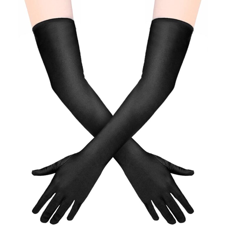Quelcc Guanti Lunghi Donna Eleganti da Sera per Feste e Carnevale