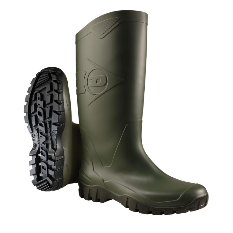 Dunlop K680011 Stivali di Gomma Unisex al Ginocchio Verde