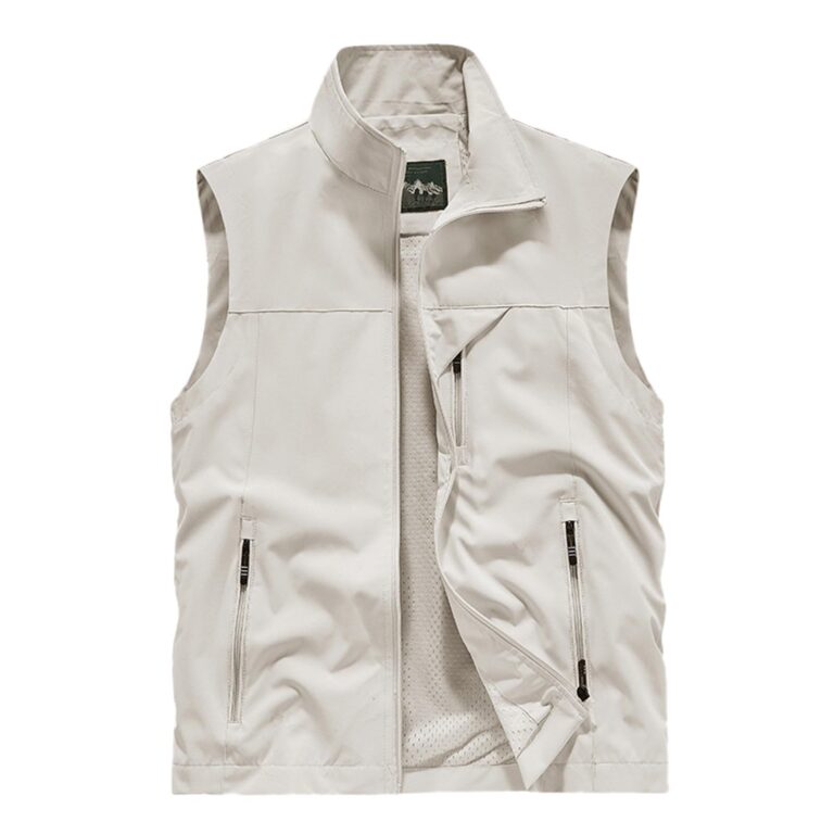 Gilet Smanicato Uomo Cargo Multitasche per Outdoor e Viaggi