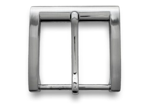 almela Fibbia Cintura di Ricambio Argento Spazzolato – Buckle Classico